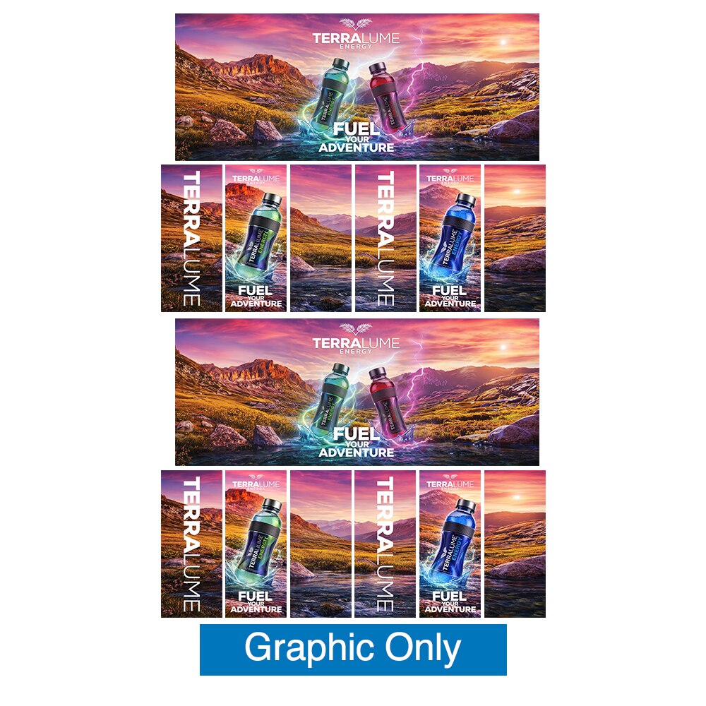 Showbird 120 20 x 10 Configuration D — Double Sided Graphic Only